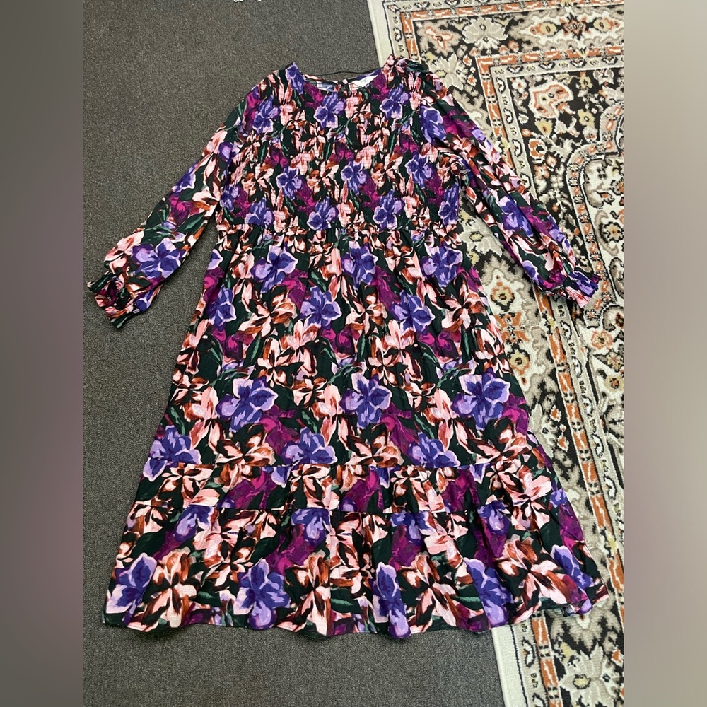 Long Sleeved Floral Dress